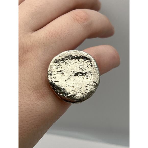 Tous 925 Sterling Silver Modernist Ring SIZE 6 (19.5 Grams! - Picture 3 of 12